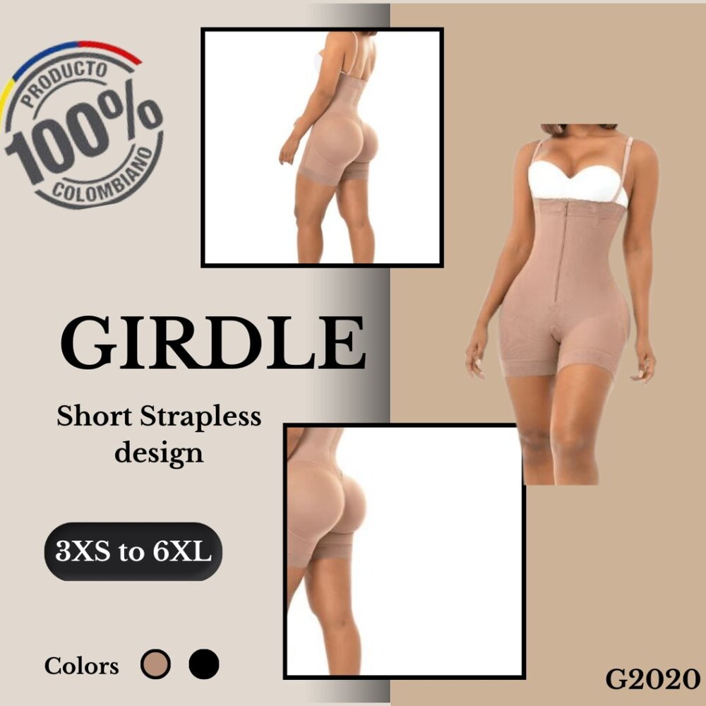 Colombian Girdles Short Strapless design